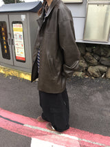 Radio Leather Half Jacket