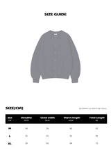 [Unisex]リザーブボタンオーバーフィットカーディガン [NAVY]