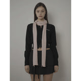 STITCH SLIM MUFFLER-PINK