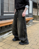 Letic Dart Tinted Black Wide Denim