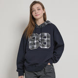 カラーブロック 89 ロゴチェックフーディー