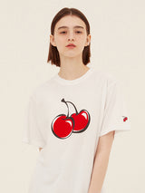 ビッグチェリーTシャツ [WHITE]
