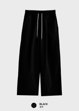 Cool Pin Tuck Linen Wide Pants