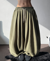 Linlin Linen Linen Balloon Pintuck Long Pants 4 Colors 
