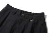 Big Pocket Nylon Bermuda Pants (Black)