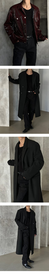 [UNISEX] ベルベットラウンドカッティングニット (4color)