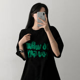 Fine overfit short-sleeved T-shirt