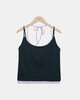 Mecha Halter Layered Sleeveless Top