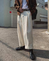 ステディコットンピンタックパンツ