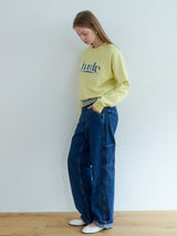 Jude check patch logo sweatshirt