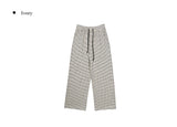 Xiao Stripe Brushed Wide Banding Pants