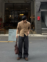 Madele checkered cropped shirt