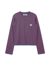 スターロゴストライプ'L/S（ブルー/レッド）-スモールフィット