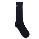 ニットアップルロゴソックス ブラック