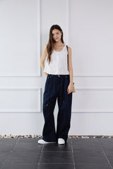 STARRY DOT WIDE PANTS