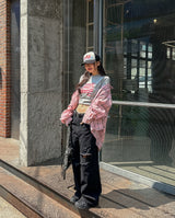 [Planned Product] Arty Damage Washing Wide Denim Pants