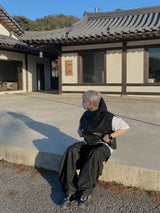 オーバーデニムカーゴバルーンパンツ　２色