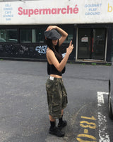 メッシュホルタートップ