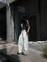 cut-line volume-up wide pants