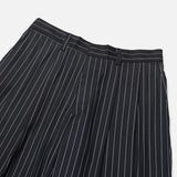 Pleddy ストライプバックバンディングワイドスラックス（2color）