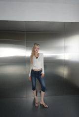 Denim Capri Pants