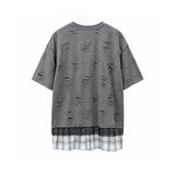 トリプル ダメージ レイヤード ショートスリーブ Tシャツ