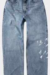 エイジスプラッターカーペンターデニムパンツ(Washed Blue)