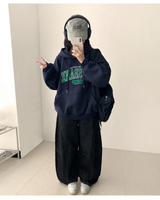 ジュノ ブリスベン エンブロイダリー レタリング オーバーフィット フーディー