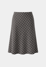 Maren Check Flare Skirt