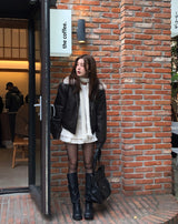 メローパッチコットンティアードスカートパンツ