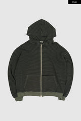 Jack pigment stripe zip-up hoodie