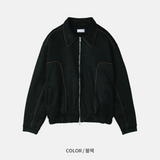 Velvety Suede Padded Jacket (2 Colors)