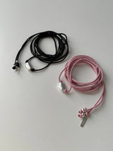 [Hand made/925silver] Long string bean ネックレス (2color)
