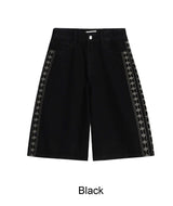 Mark Ethnic Bermuda Denim Pants