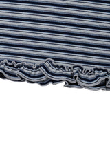 ストライプ タートルネック ティー(NAVY)