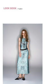 Spring/Summer 2025 New Blue and Black Printed Dresses