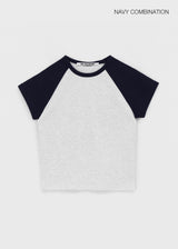 【B-BASIC】スタンダードラグラン半袖Tシャツ