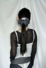 STRIPE SCRUNCH / CHARCOAL