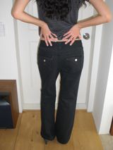Milly boots cut pants [Black]