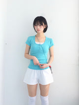 Round U button slim top