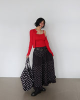 Dot Dot Dot Cancan Long Skirt