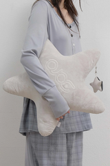 Star Hugger Puff Cushion / Grey