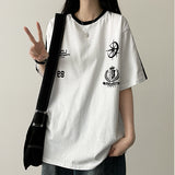 Patterned Track Line Short Sleeve Tee