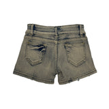 Stud short denim pants