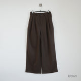 maison wide pintuck wool slacks