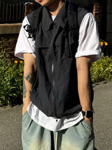 Trucker nylon collar vest 2C