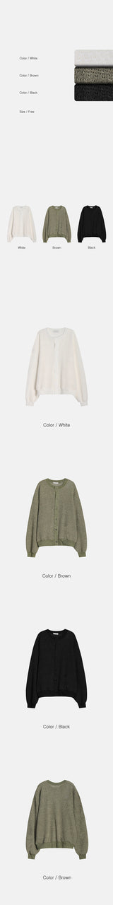 [Unisex] Ethnic see though cardigan(3color)