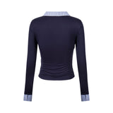 Nora Layered Drape Shirt Top