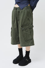 Washed Cargo Bermuda Pants (4color)