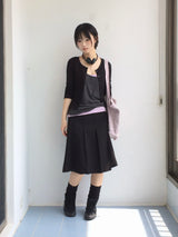 Fringe Button Wrap Skirt